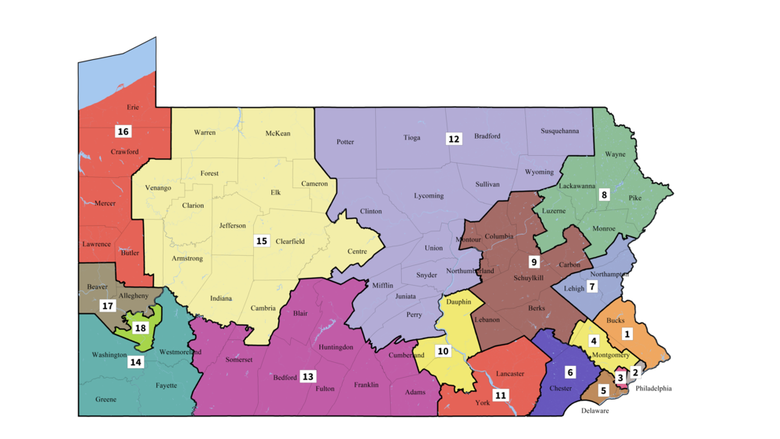 Statewide remedial congressional districts 2018