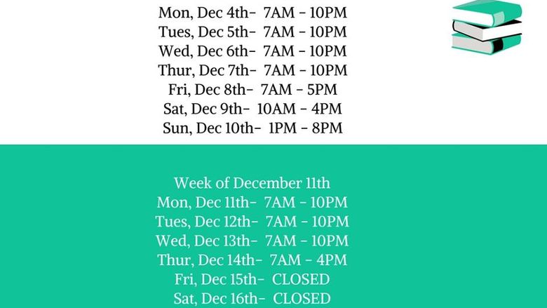 extended library hours graphic