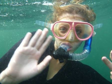 Colleen scuba diving